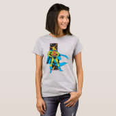 火星マンハンター&宇宙背景 Tシャツ (正面フル)