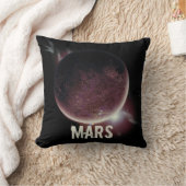 火星レッドプラネット3d宇宙宇宙イラストレーション クッション (ブランケット)