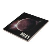 火星レッドプラネット3d宇宙宇宙イラストレーション タイル (側面)