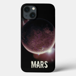 火星レッドプラネット3d宇宙宇宙イラストレーション iPhone 13ケース