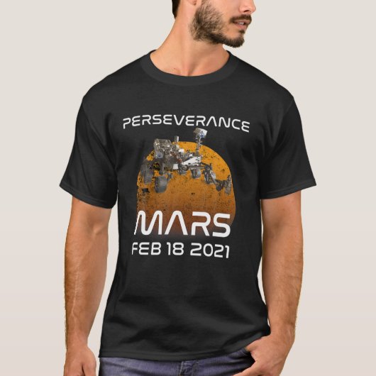 火星ローバー忍耐 Tシャツ (正面)