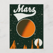火星ヴィンテージ宇宙芸術 シーズンポストカード (正面)