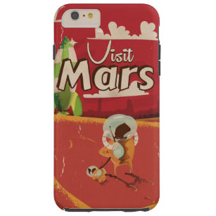 火星ヴィンテージ旅行ポスター TOUGH iPhone 6 PLUS ケース