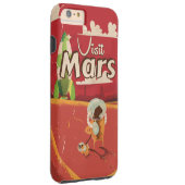 火星ヴィンテージ旅行ポスター Case-Mate iPhoneケース (裏面/右)