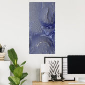 火星上の迷路形成 ポスター (ホームオフィス)