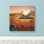 火星上昇車 キャンバスプリント (インサイチュ (ウッドフロア))