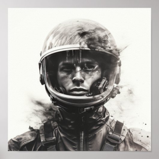 火星二重露光写真炭スタイル2K ポスター (正面)