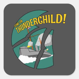 火星人とのHMS Thunderchildおよび戦い スクエアシール