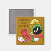 火星人のリクライニング(レーザー) マグネット (正面/裏面)