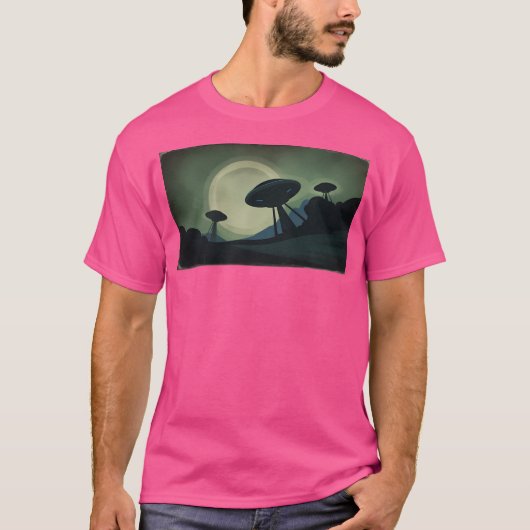 火星人は上陸した Tシャツ (正面)