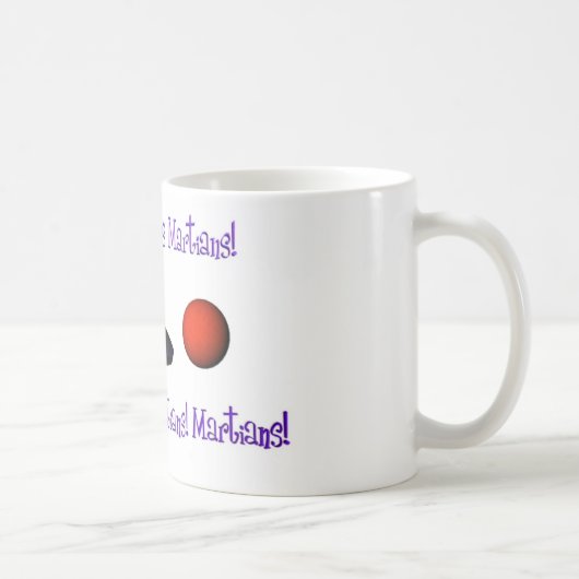 火星人、火星人、火星人 コーヒーマグカップ (右)