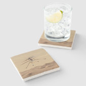 火星創意工夫ヘリコプター飛行 ストーンコースター (横)