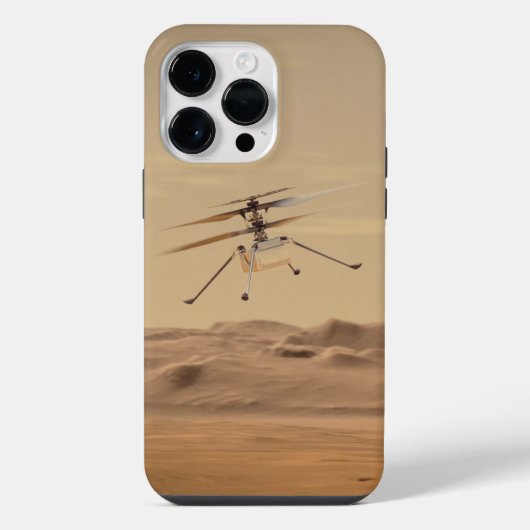 火星創意工夫ヘリコプター飛行 iPhoneケース (裏面)