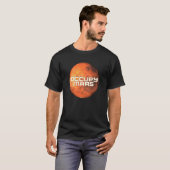 火星占領宇宙探査テラフォーミング Tシャツ (正面フル)