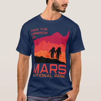 火星国立公園おもしろい宇宙 Tシャツ