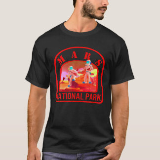 火星国立公園赤惑星月宇宙飛行士アストロ Tシャツ