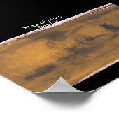 火星地図 ポスター (角)