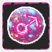 火星夜 スクエアシール (正面)