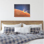 火星大気圏突入宇宙船 キャンバスプリント (インサイチュ (寝室))