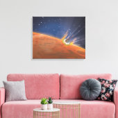 火星大気圏突入宇宙船 キャンバスプリント (インサイチュ (リビング))