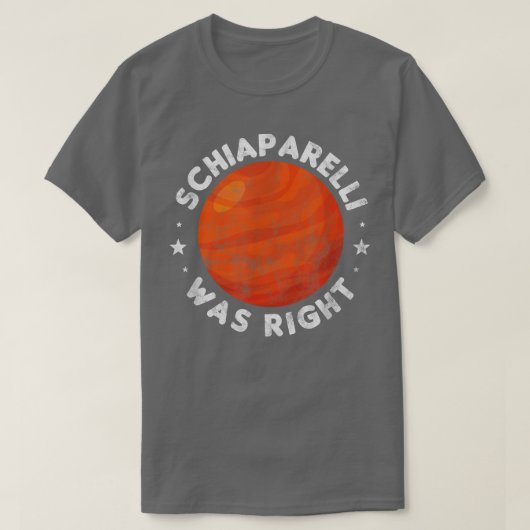 火星天文学宇宙協会動揺して Tシャツ (デザイン正面)