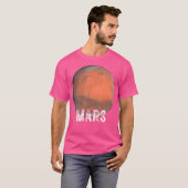 火星太陽の惑星系宇宙天文学 Tシャツ (正面フル)