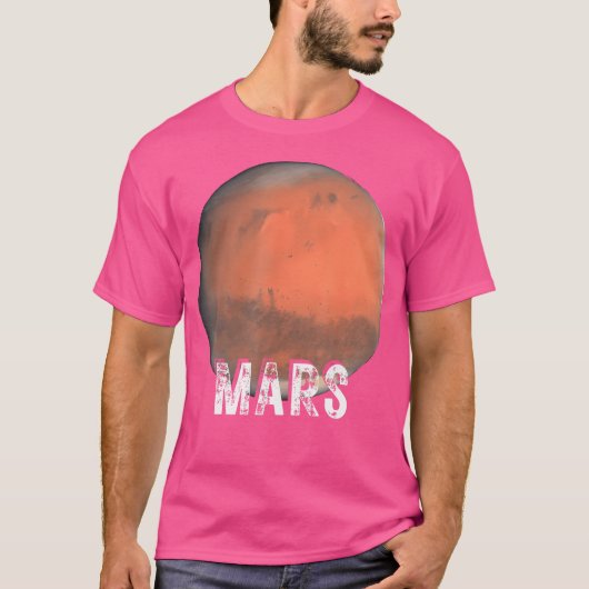 火星太陽の惑星系宇宙天文学 Tシャツ (正面)