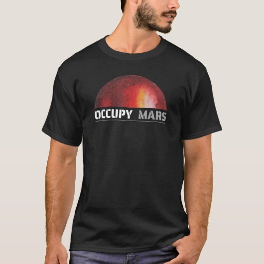 火星宇宙エクスプローラーサイエンスおたくオキュパイ火星シャツ Tシャツ (正面)