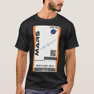 火星宇宙チケット Tシャツ
