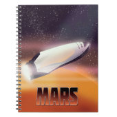 火星宇宙ポスター ノートブック (正面)