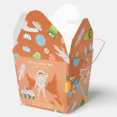 火星宇宙飛行士ボーイズテーマ誕生日パーティー フェイバーボックス (オープン)