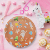 火星宇宙飛行士ボーイズテーマ誕生日パーティー ペーパープレート (パーティー)