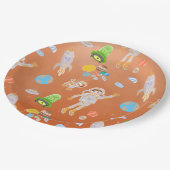 火星宇宙飛行士ボーイズテーマ誕生日パーティー ペーパープレート (アングル)