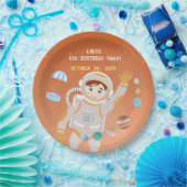 火星宇宙飛行士ボーイズテーマ誕生日パーティー ペーパープレート (パーティー)