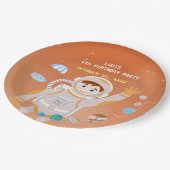 火星宇宙飛行士ボーイズテーマ誕生日パーティー ペーパープレート (アングル)