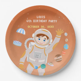 火星宇宙飛行士ボーイズテーマ誕生日パーティー ペーパープレート