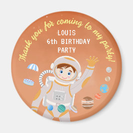 火星宇宙飛行士ボーイズテーマ誕生日パーティー マグネット