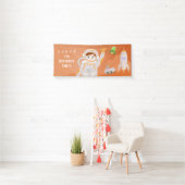 火星宇宙飛行士ボーイズテーマ誕生日パーティー 横断幕 (インサイチュ)