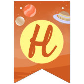 火星宇宙飛行士少年テーマの誕生日パーティー バンティングフラッグ (第2の旗)