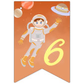 火星宇宙飛行士少年テーマの誕生日パーティー バンティングフラッグ (第1の旗)