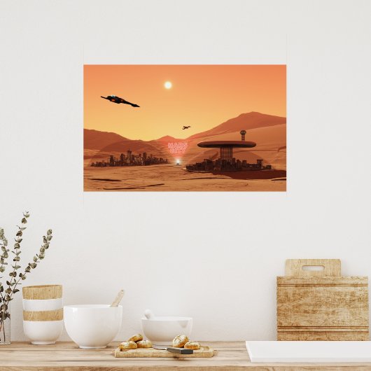 火星市 ポスター (キッチン)