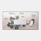 火星忍耐ローバーと楽器 デスクマット (キーボード&マウス)