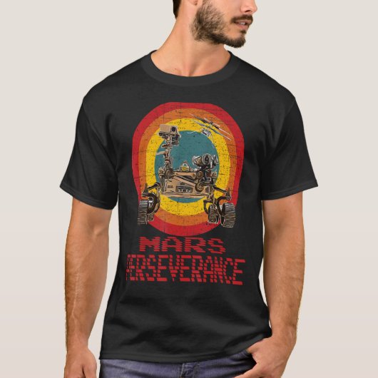 火星忍耐ローバーモデル Tシャツ (正面)