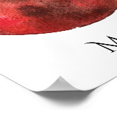 火星惑星の水の色ポスター ポスター (角)