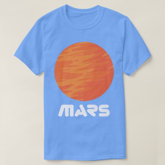 火星惑星レッドプラネット宇宙飛行士宇宙 Tシャツ (デザイン正面)