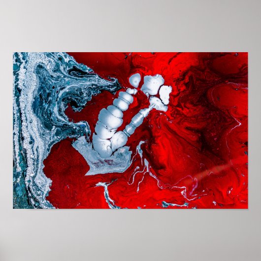 火星抽象芸術ポスター ポスター (正面)