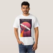火星探査機マーズ・エクスプレス - 火星宇宙アートの探査 Tシャツ (正面フル)