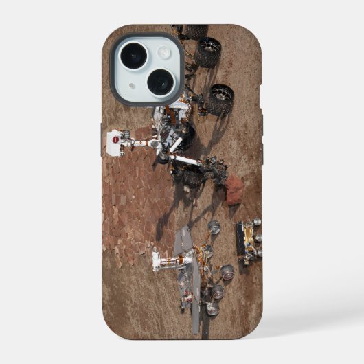 火星探査車の三世代 iPhone 15ケース (裏面)