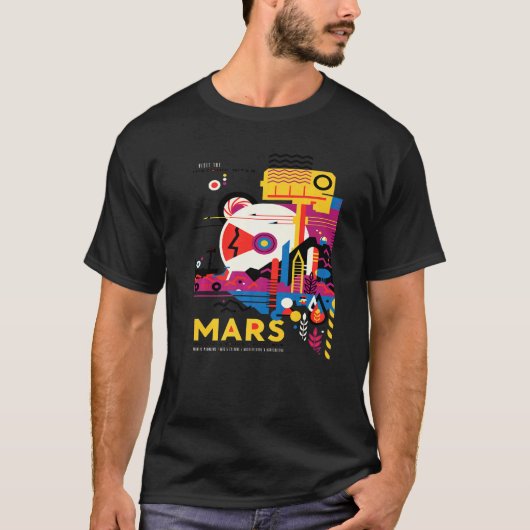 火星探査 Tシャツ (正面)