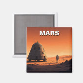 火星旅行 マグネット (正面/裏面)